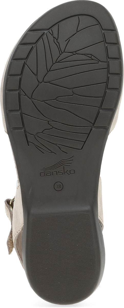 Le Bos Dansko Beige Sparkle Suede Women's Mary Jane Closed Toe Sandals 6025-175300