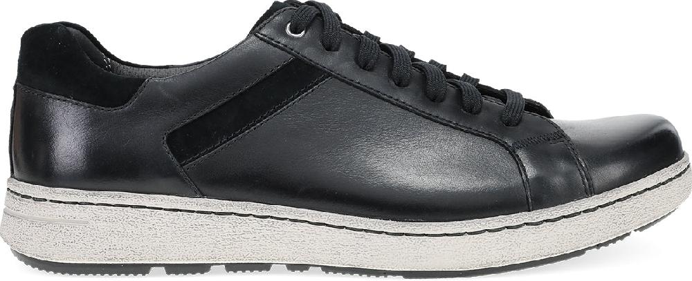 Le Bos Dansko Black Burnished Calf Trevor Men's Lace Up Sneakers 8906-501000