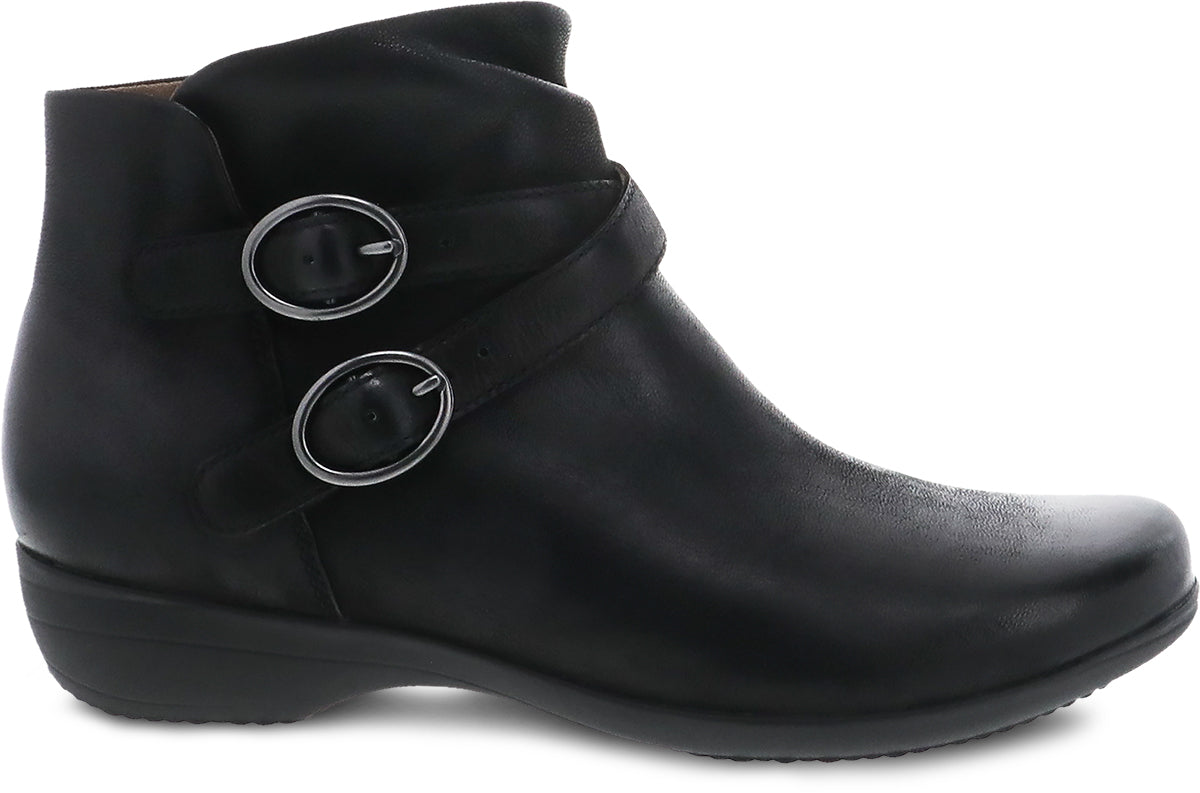 Le Bos Dansko Black Burnished Nubuck Faithe Women's Booties 5508-360200