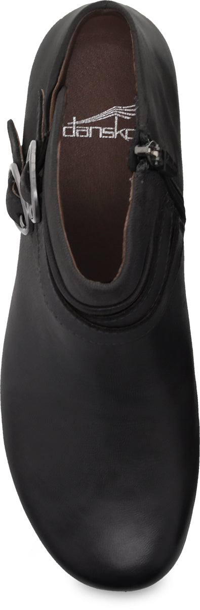 Le Bos Dansko Black Burnished Nubuck Faithe Women's Booties 5508-360200