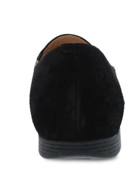 Le Bos Dansko Black Glazed Leather Lace Women's Loafers 2040-470200