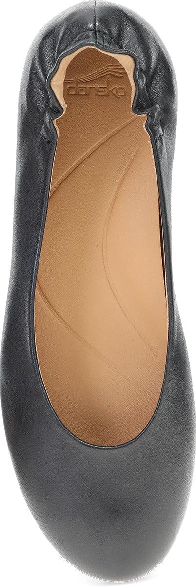 Le Bos Dansko Black Nappa Flat Mollie Women's Flat Shoes 5705-020200