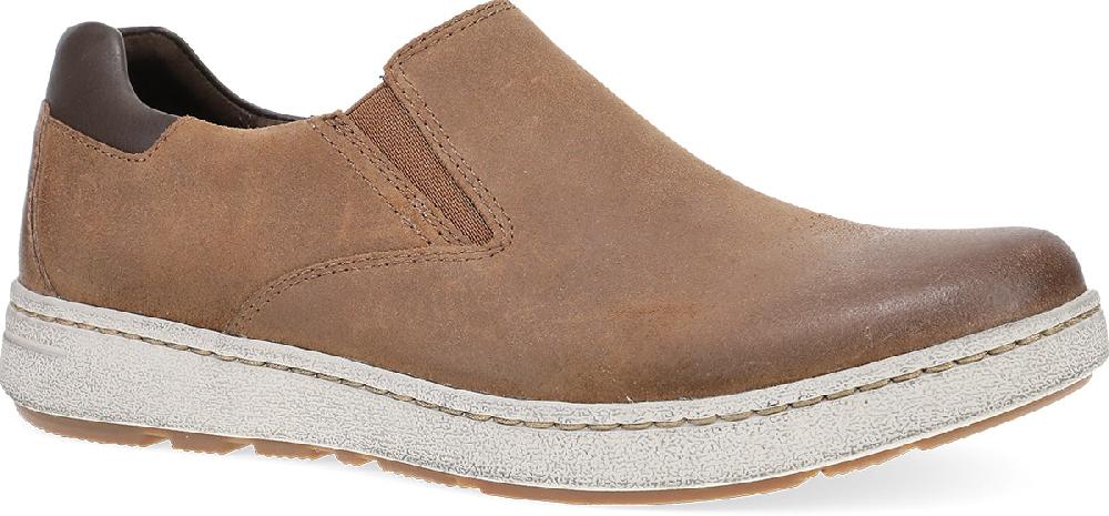 le bos Dansko Brown Burished Suede Trent Men's Slip On Sneakers 8905-780300