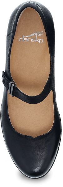 Le Bos Dansko Callista Black Burnished Nubuck Womens Mary Jane Shoes 3215-100200