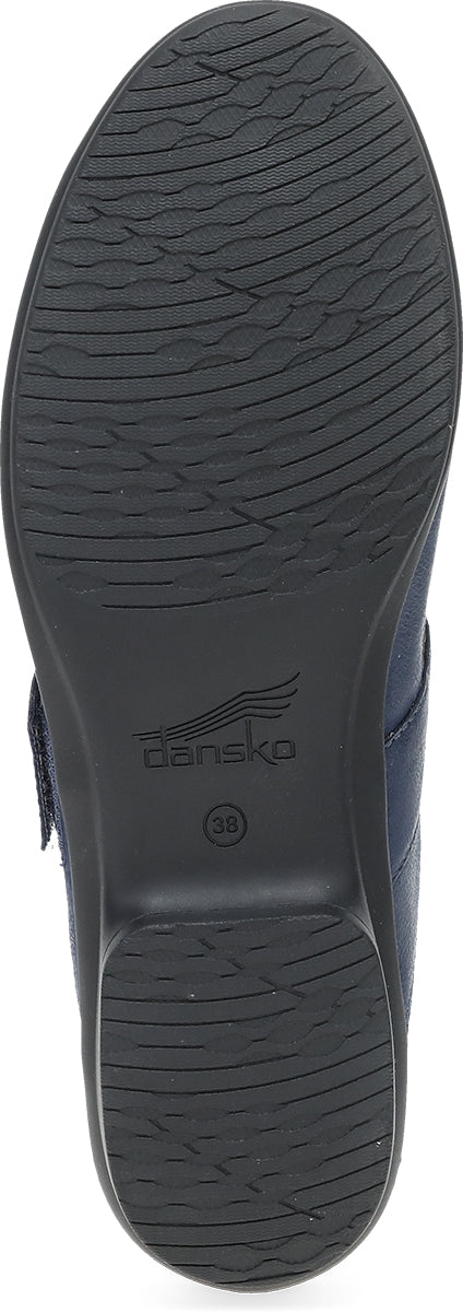 Le Bos Dansko Navy Burnished Nubuck Women's Wide Width Mary Jane Shoes 10503-290200
