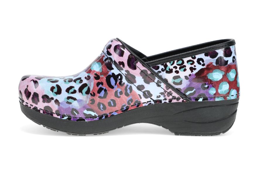 Le Bos Dansko Purple Leopard Patent XP 2.0 Women's Clog Shoes 3950-590202