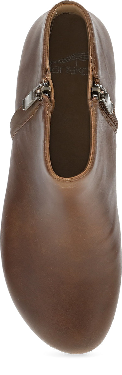 Le Bos Dansko Tan Oiled Pull Up Women's Booties 2217-641400