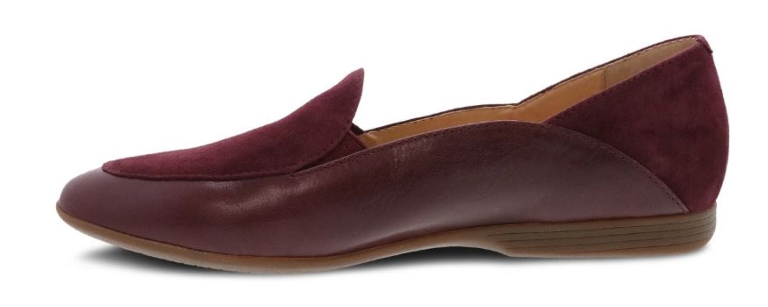 Le Bos Dansko Wine Glazed Leather Lace Women's Loafers 2040-880600
