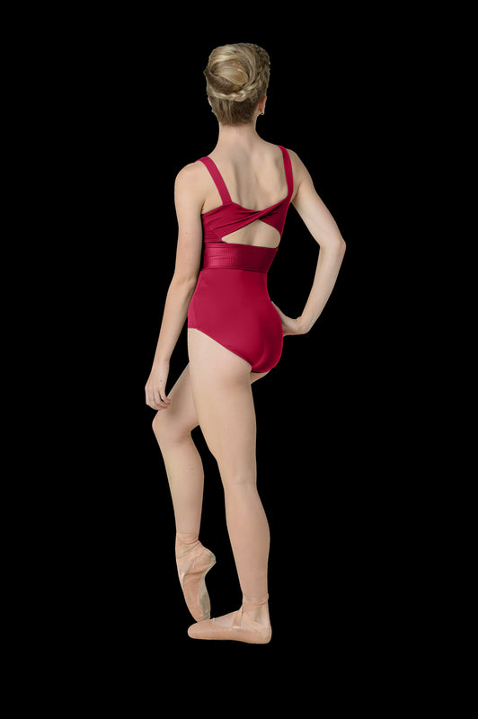 Le Bos Danznmotion Riley Cami Side Leotard With Mesh 22115A
