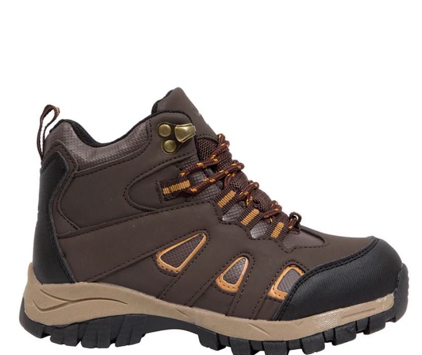 Le Bos Deer Stages Brown Drew Children's Hiking Boots DREW-BRN