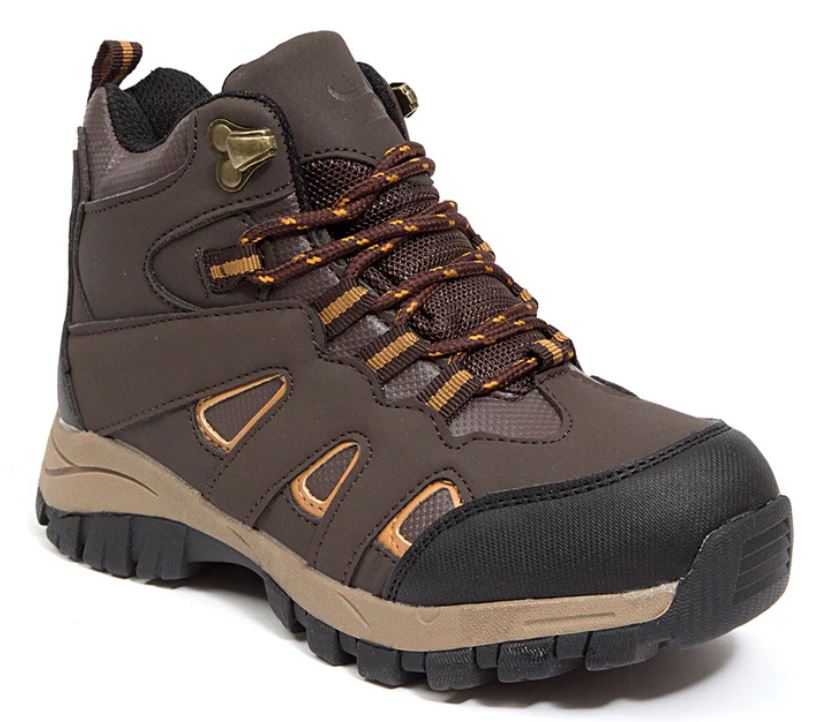le bos Deer Stages Brown Drew Children's Hiking Boots DREW-BRN