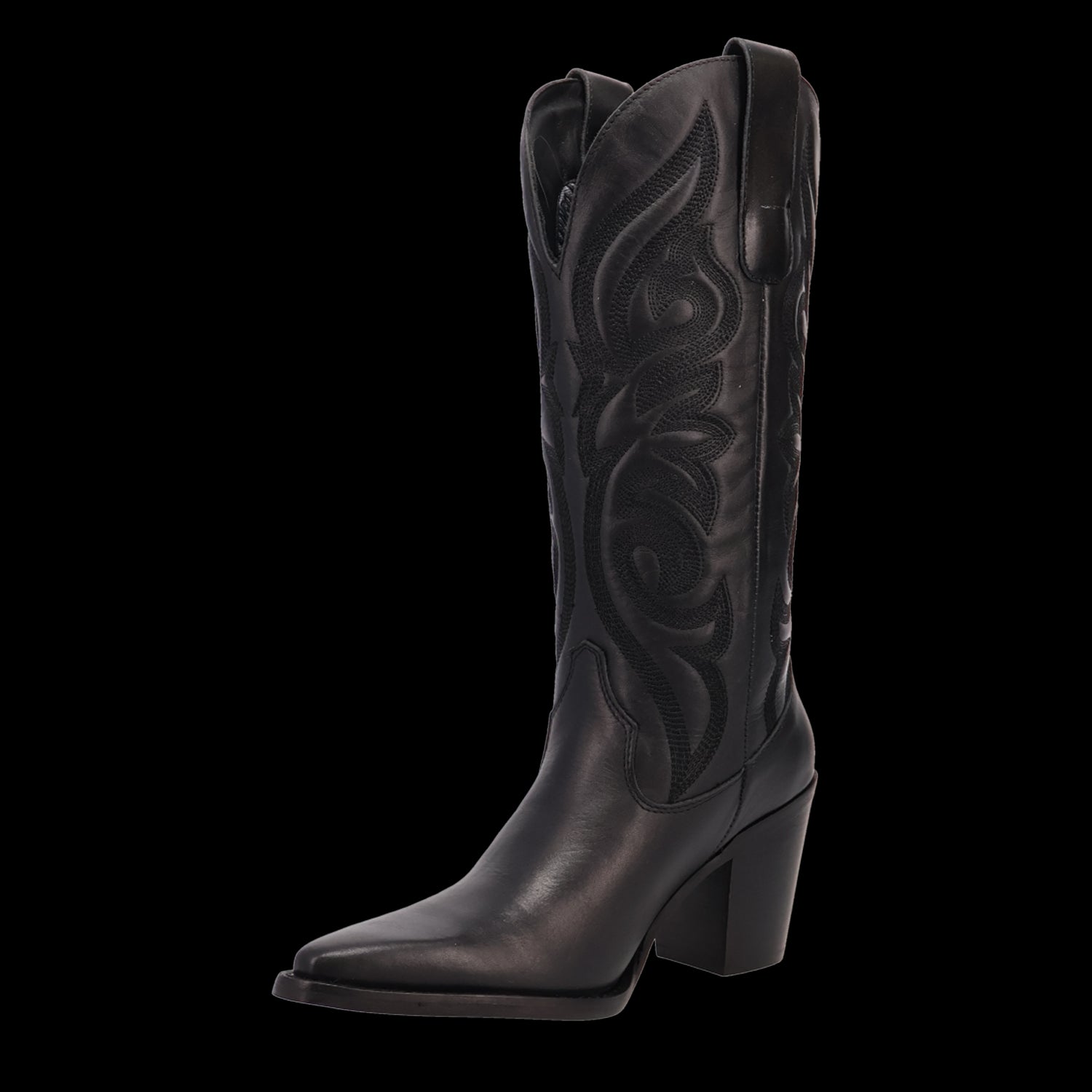 Le Bos Dingo Black Hensley 13 Inch Snip Toe Women's Leather Boots DI2246-BLK