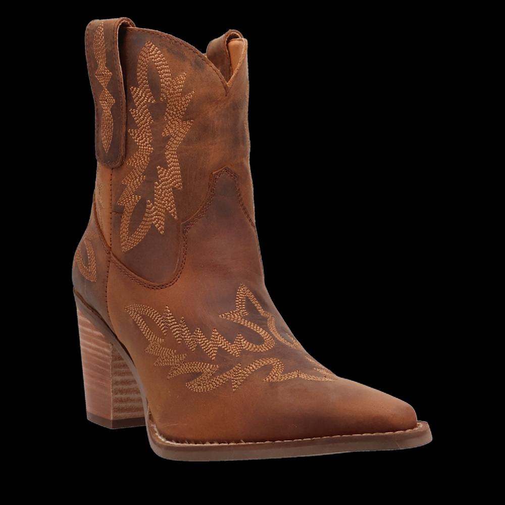le bos Dingo Brown Rocky Top Women's Leather Booties DI2272-BRN