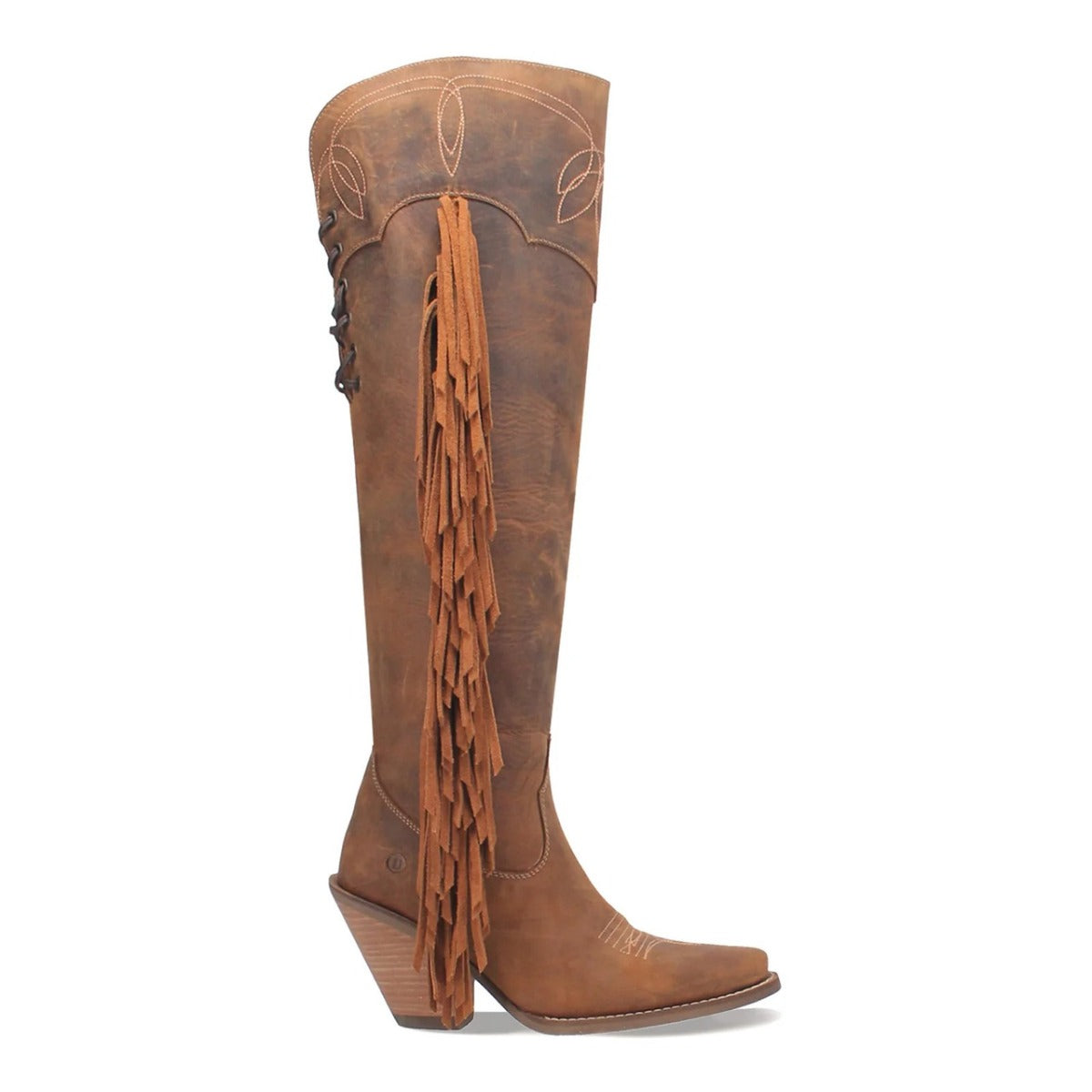 le bos Dingo Brown Sky High Womens Tall Western Boots DI604