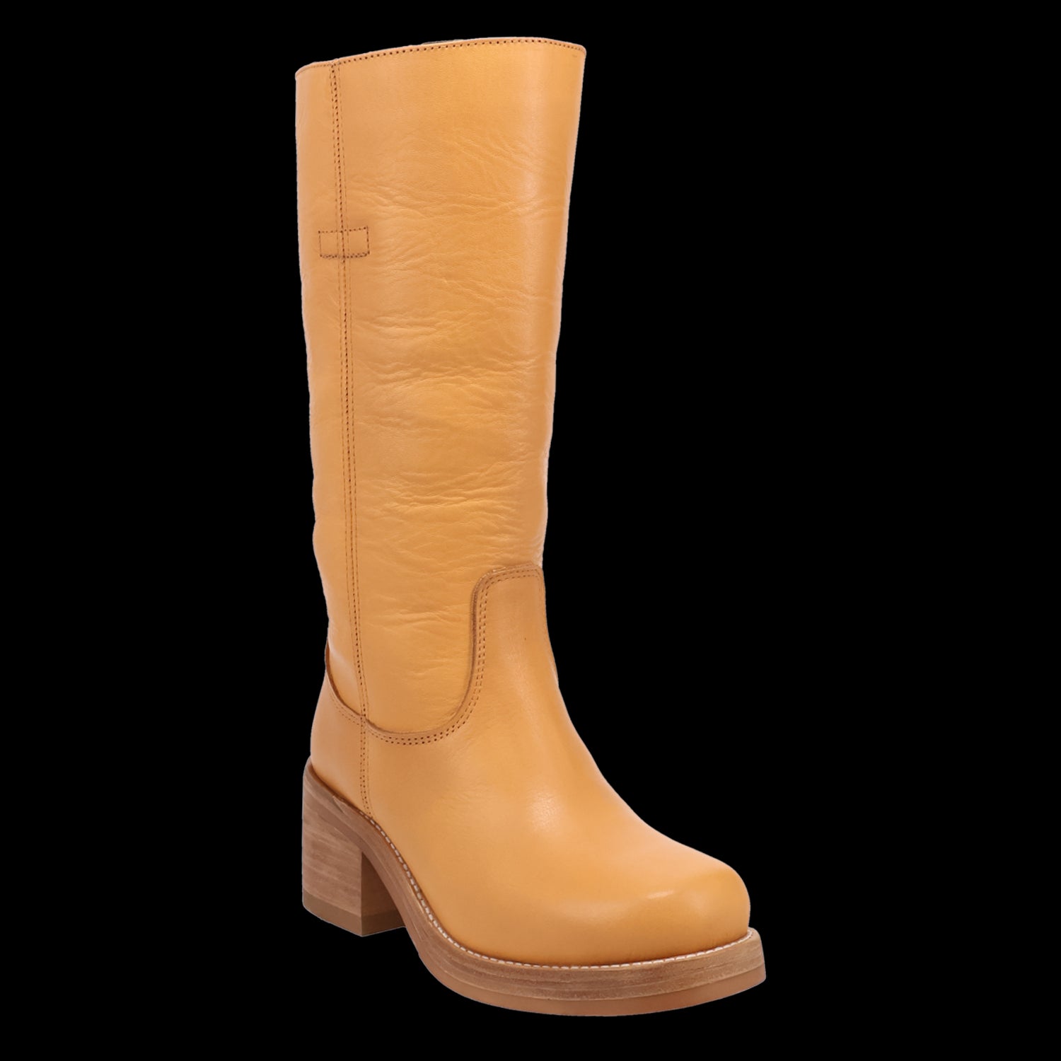 le bos Dingo Plantain Vagabond Women's 12 inch Round Toe Leather Boots DI2287-PLANTAIN