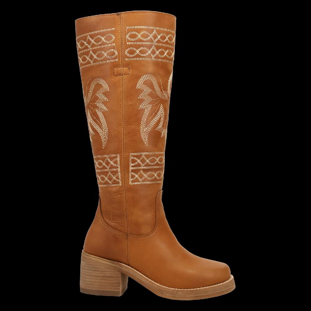 Le Bos Dingo Tan Avalon Women's Leather Boots DI2288-TAN