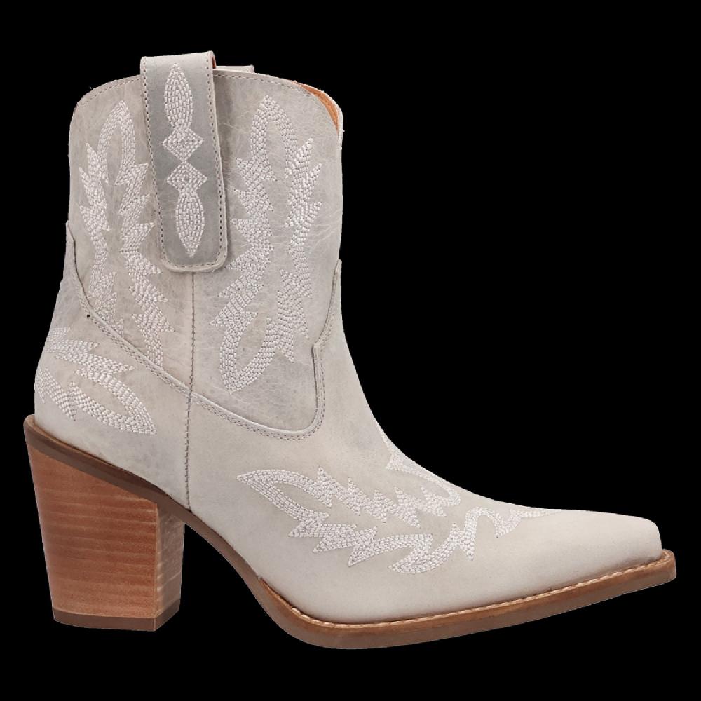 Le Bos Dingo White Rocky Top Women's Leather Booties DI2272-WHT