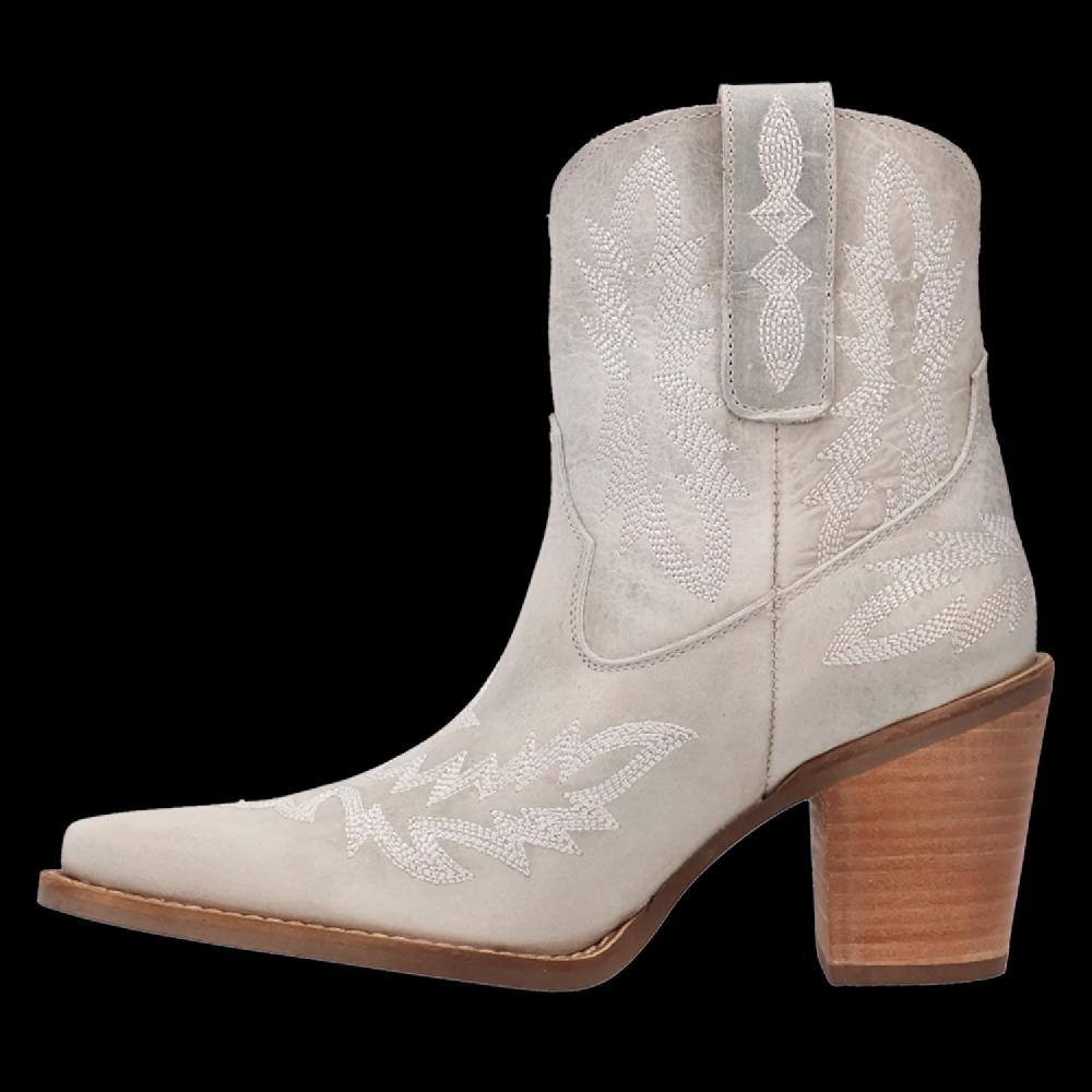 Le Bos Dingo White Rocky Top Women's Leather Booties DI2272-WHT