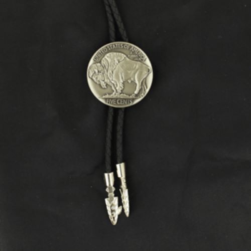 le bos Double S Adult Buffalo Nickle Arrow Head Bolo 22146