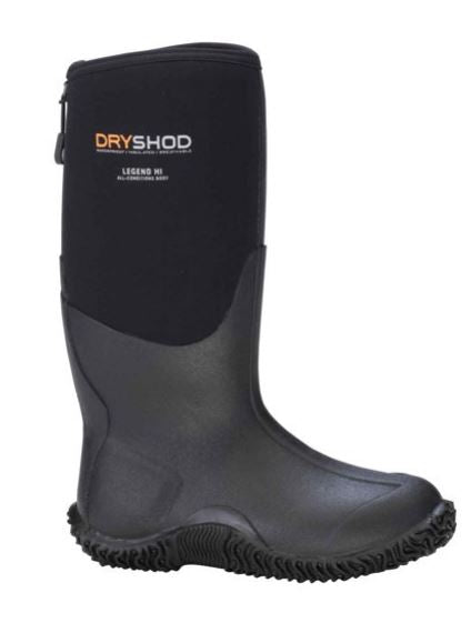 le bos Dryshod Black and Neon Legend Hi Cut Womens Outdoor Boots LEG-WH-BKNE