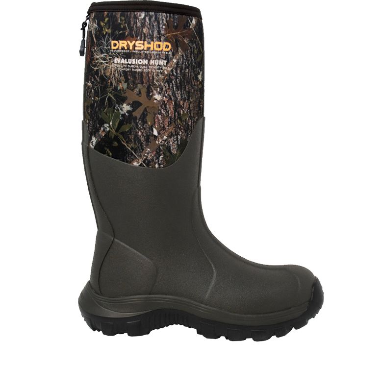 le bos Dryshod Camo/Bark Evalusion Hunt Men's Hunting Boots EVH-MH-CM