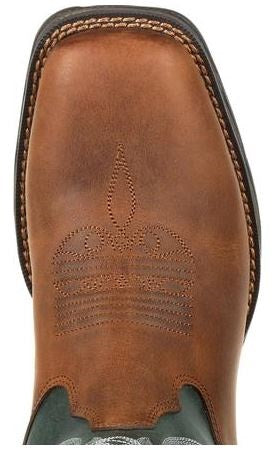 Le Bos Durango Brown And Everygreen Lady Rebel Womens Waterproof Western Boot DRD0312