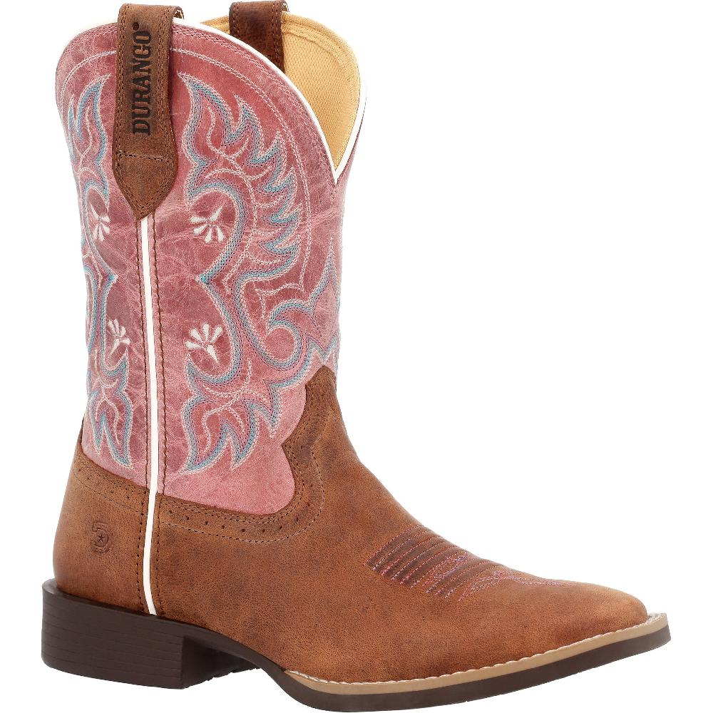 Le Bos Durango Brown/Rose Shyloh Women's Western Boots DRD0484