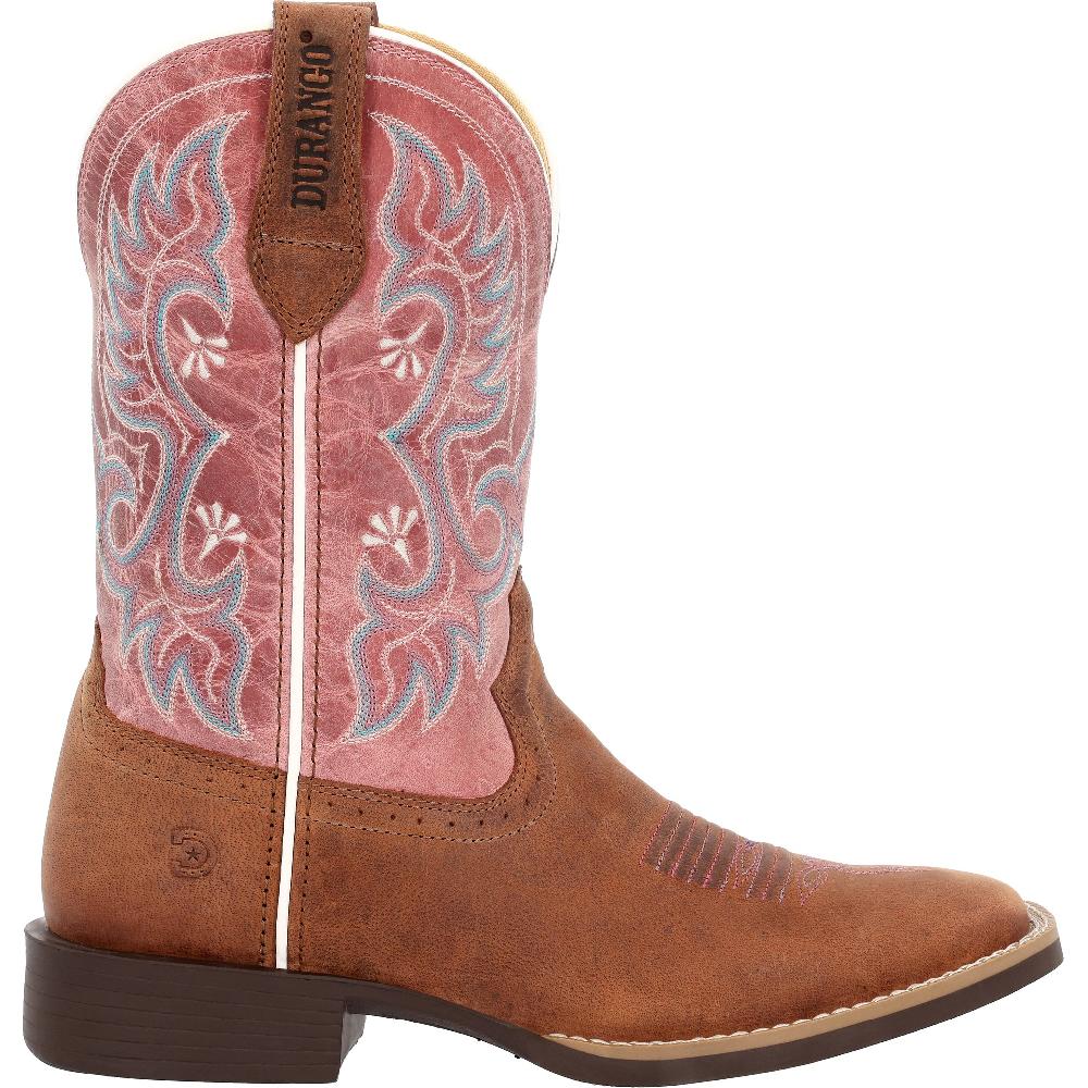 le bos Durango Brown/Rose Shyloh Women's Western Boots DRD0484