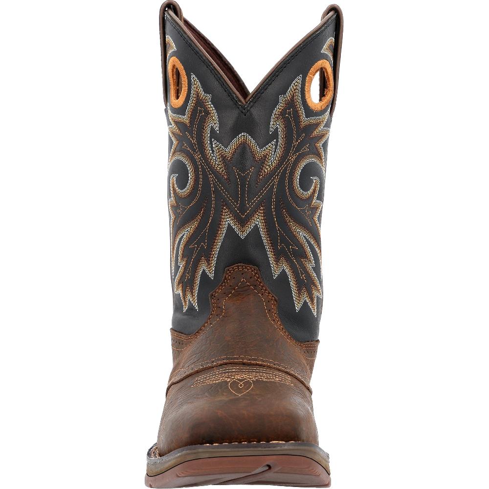 Le Bos Durango Tobacco Leaf And Black Rebel With Insulkul Men's Soft Toe Western Boots DDB0499