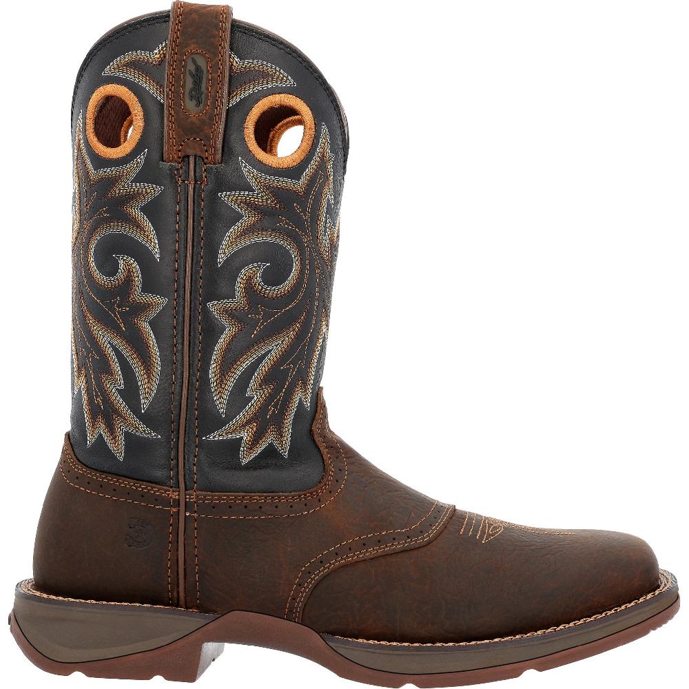 le bos Durango Tobacco Leaf and Black Rebel with Insulkul Men's Soft Toe Western Boots DDB0499