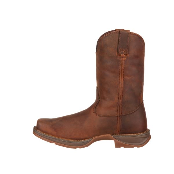 Durango Trail Brown Rebel Square Toe Men's Pull-On Soft Toe Western Boots DB5444