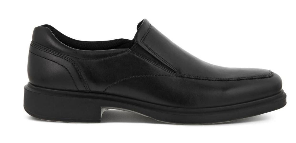 Le Bos Ecco Black Helsinki 2.0 Mens Apron Toe Slip-On Shoes 500154-01001