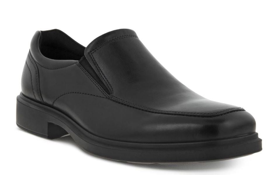 le bos Ecco Black Helsinki 2.0 Mens Apron Toe Slip-On Shoes 500154-01001