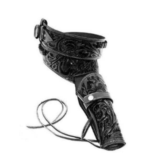 le bos El Paso Trading Adult Black Leather Gun Holster 44/45HOLSTER-BK