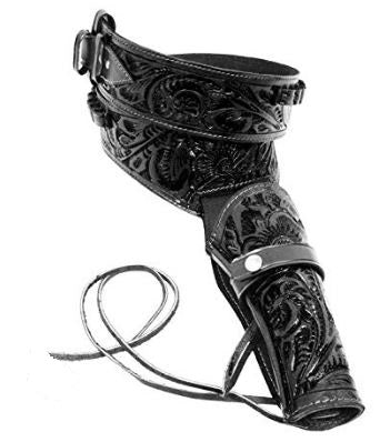 le bos El Paso Trading Adult Black Leather Gun Holster and Belt 357HOLSTER