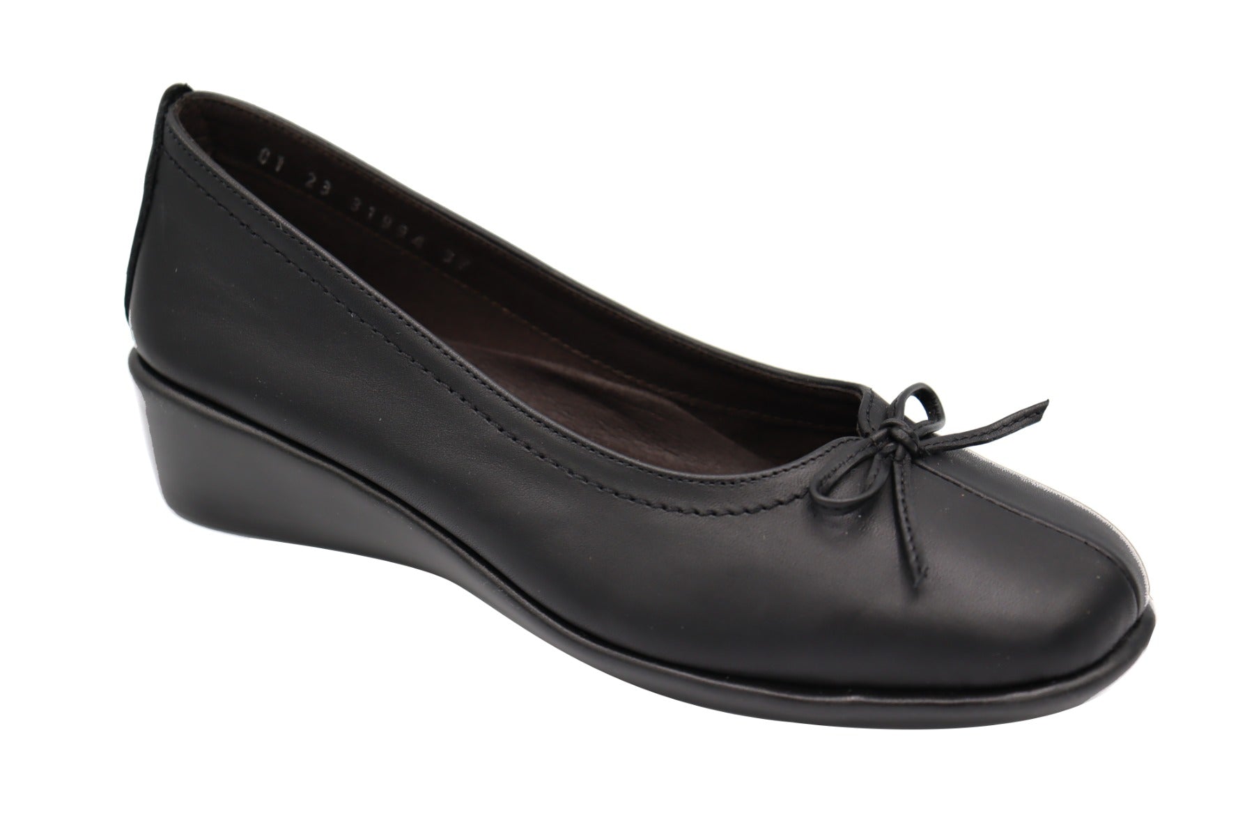 le bos Eric Michael Black Bonnie Low Wedge Women's Shoes BONNIE-BLK