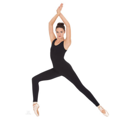 le bos Eurotard Black Adult Tank Unitard 1029EUR-BK