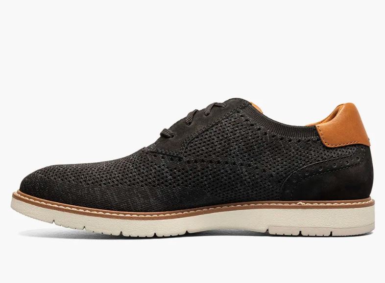 Florsheim Black Vibe Knit Plain Toe Men's Oxford Shoes 14420-001