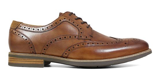 Le Bos Florsheim Cognac Men's Uptonn Wingtip Oxford 15170