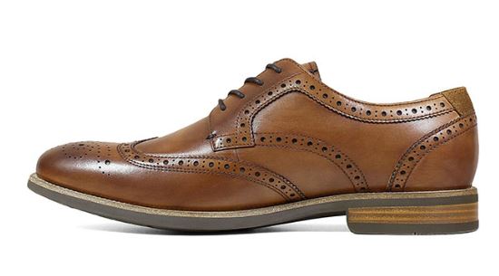 Le Bos Florsheim Cognac Men's Uptonn Wingtip Oxford 15170