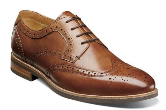 le bos Florsheim Cognac Men's Uptonn Wingtip Oxford 15170