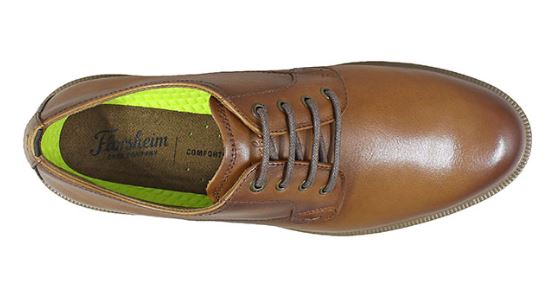 Le Bos Florsheim Cognac Supacush Plain Toe Mens Oxford Shoes 13317-221