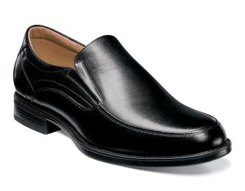 le bos Florsheim Midtown Moc Slip On Black Leather Mens Dress 12137-001
