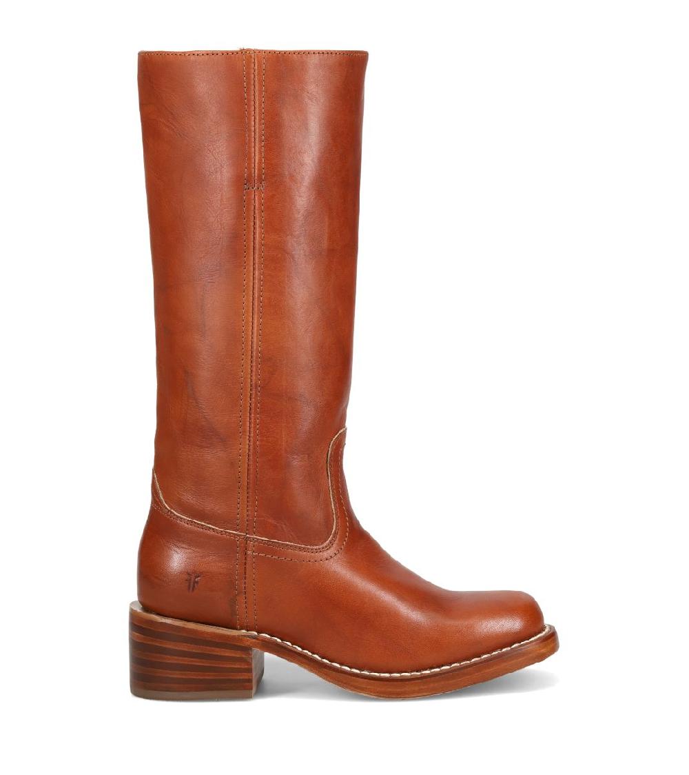 Le Bos Frye Saddle Campus 14L 13inch Women's Round Toe Leather Boots 3477050-SDL