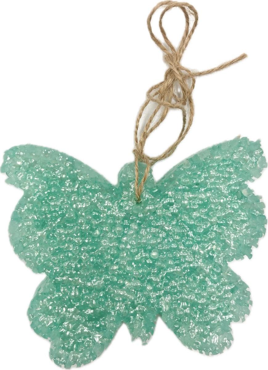 le bos Funky Freshies Aqua Butterfly Shaped Bahama Vacation Scented Freshener 1623