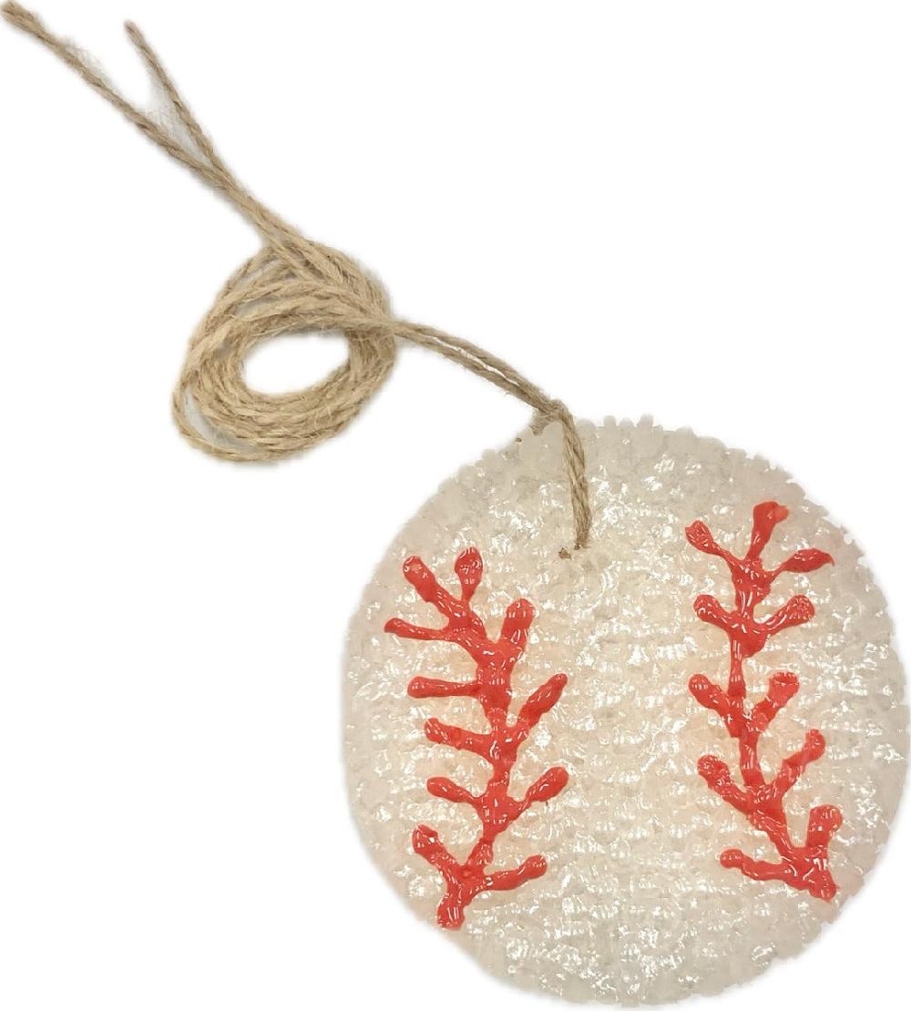 le bos Funky Freshies White Baseball Shaped Bahama Vacation Scented Freshener 1606