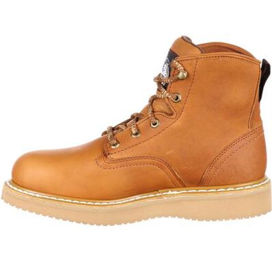 Le Bos Georgia Boot Barracuda Gold Wedge Steel Toe Men's Work Boot G6342 **ONLINE ONLY