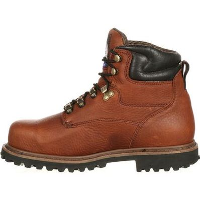 Le Bos Georgia Boot Briar Brown Hammer Internal Metatarsal Steel Toe Men's Work Boot G6315 **ONLINE ONLY