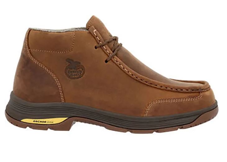 Le Bos Georgia Boot Brown Athens Superlyte Men's Alloy Toe Waterproof Wallabe Boots GB00647