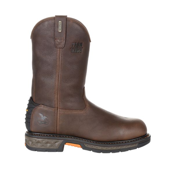Le Bos Georgia Boot Brown Carbo-Tec LT Steel Toe Waterproof Pull On Workboot GB00310